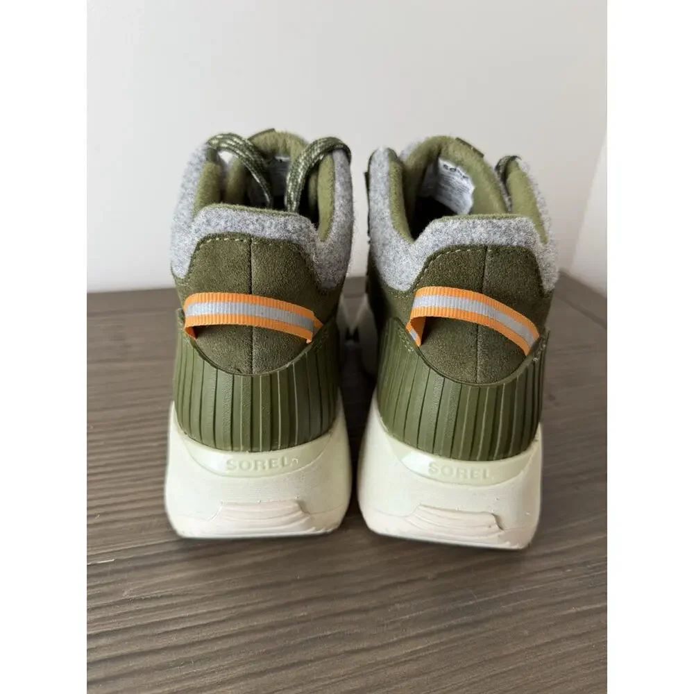 Sorel Olive Green and Grey Ankle Boots - Picture 4 of 9